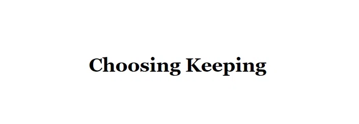 Choosing Keeping Promo Codes & Coupons